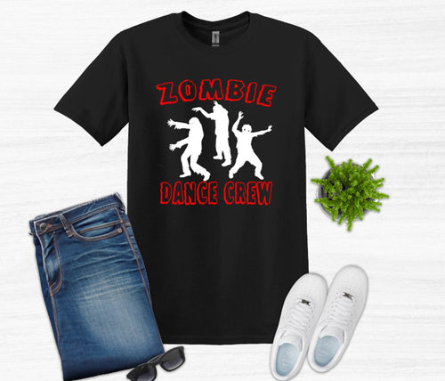 Zombie Dance Crew Halloween Youth and Adult Unisex T Shirt or Sweatshirt