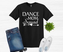 Load image into Gallery viewer, black t shirt dance mom squad