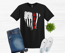 Load image into Gallery viewer, MAGA Flag Trump Adult Unisex T Shirt or Sweatshirt