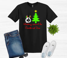 Load image into Gallery viewer, Wheeking Around the Christmas Tree Youth and Adult T Shirt or Sweatshirt