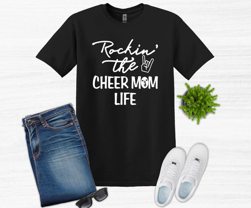 Rockin' that Cheer Mom Life Adult Unisex T Shirt and Sweatshirt
