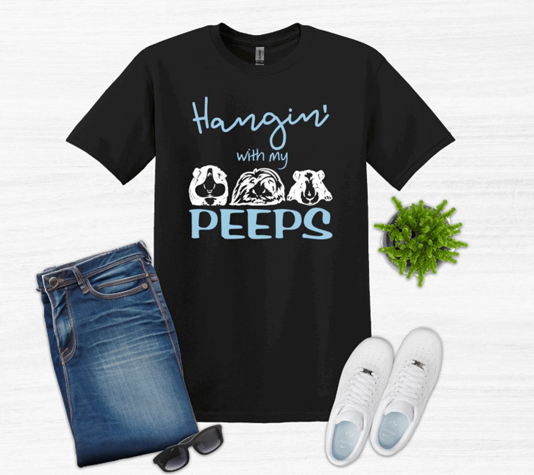 Hangin' with my Peeps (Guinea Pigs) Youth and Adult Unisex T-Shirt or Sweatshirt