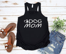 Load image into Gallery viewer, Dog Mom Ladies Flowy Racerback Tank Top