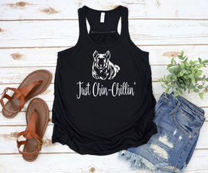 Just Chinchillin Youth Racerback Flowy Tank Top
