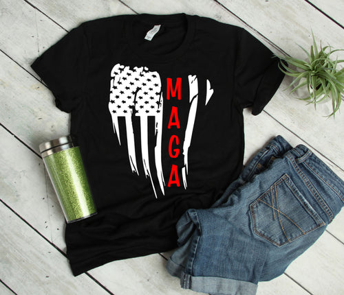 MAGA Flag Trump Adult Unisex T Shirt