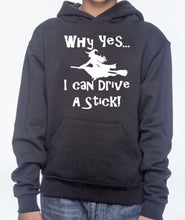 Load image into Gallery viewer, ***CLEARANCE*** Why Yes I Drive a Stick Adult Unisex Pullover Hoodie