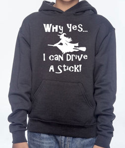 ***CLEARANCE*** Why Yes I Drive a Stick Adult Unisex Pullover Hoodie