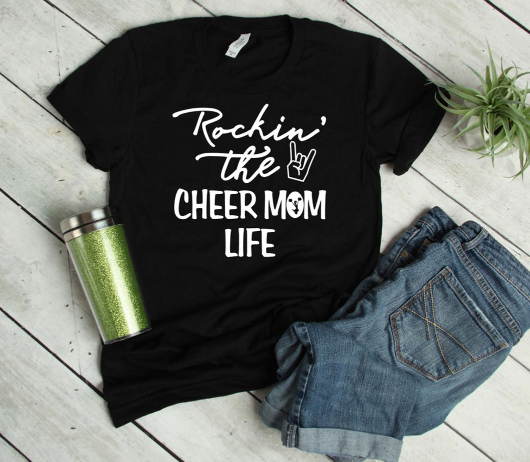 Rockin' that Cheer Mom Life Adult Unisex T Shirt