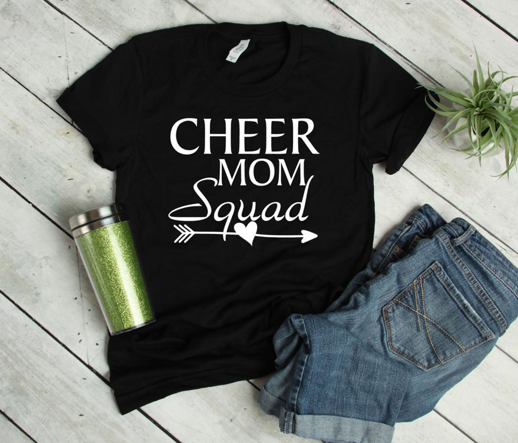 Cheer Mom Squad Adult Unisex T Shirt