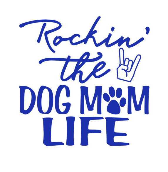 Rockin' the Dog Mom Life Car Decal