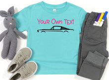 Load image into Gallery viewer, Your Own Text Mustang (Choose your Car) Infant and Toddler Apparel