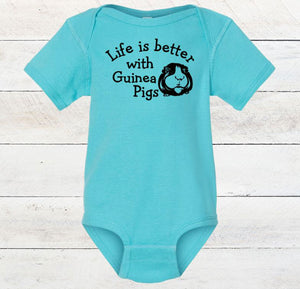 Life is Better with Guinea Pigs Infant Bodysuit & Toddler T Shirt