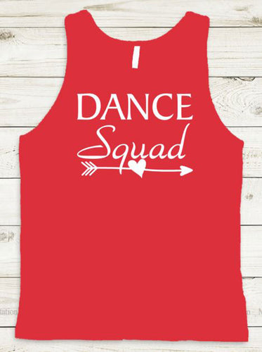 ***CLEARANCE*** Dance Squad Youth Red Tank Tops