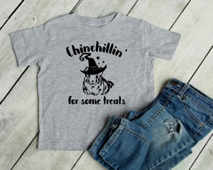 Chinchillin' for some Treats Halloween Infant Bodysuits & Toddler T Shirts