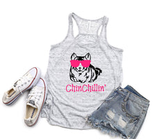 Load image into Gallery viewer, Chinchillin&#39; Youth Racerback Flowy Tank Top