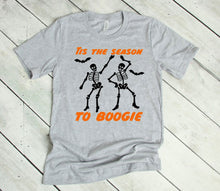 Load image into Gallery viewer, Tis the Season to Boogie Halloween Youth &amp; Adult Unisex T Shirt or Sweatshirt