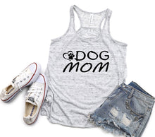 Load image into Gallery viewer, Dog Mom Ladies Flowy Racerback Tank Top