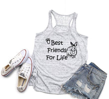 Load image into Gallery viewer, Best Friend for Life Rabbit Youth Racerback Flowy Tank Top