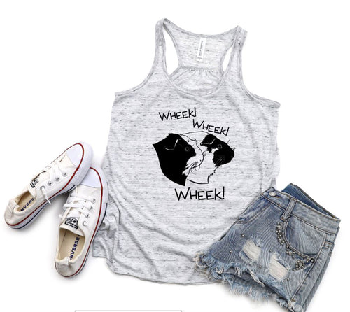 Wheek Wheek Guinea Pig Youth Racerback Flowy Tank Top
