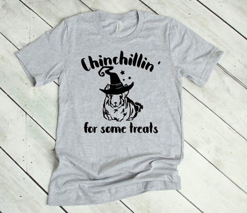 Chinchillin' for some Treats Halloween Youth & Adult T Shirt or Sweatshirt