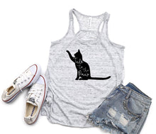 Load image into Gallery viewer, Talk to the Paw Cat Youth Racerback Flowy Tank Top