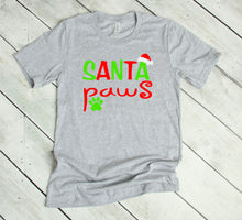Load image into Gallery viewer, Santa Paws Christmas Youth &amp; Adult T Shirt &amp; Sweatshirt