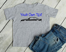 Load image into Gallery viewer, Your Own Text Mustang (Choose your Car) Infant and Toddler Apparel