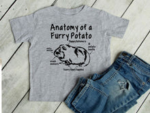 Load image into Gallery viewer, Anatomy of a Furry Potato (Guinea Pig) Toddler T Shirt &amp; Sweatshirt