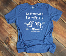 Load image into Gallery viewer, Anatomy of a Furry Potato (Guinea Pig) Youth &amp; Adult Unisex T-Shirt &amp; Sweatshirt