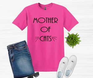 Mother of Cats Adult Unisex T-Shirt or Sweatshirt