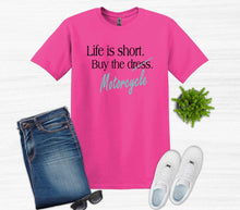 Load image into Gallery viewer, Life is Short Buy the Motorcycle Adult Unisex T Shirt or Sweatshirt