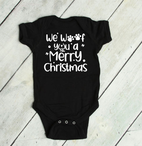 We Woof You a Merry Christmas Infant and Toddler Apparel
