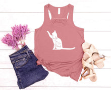 Load image into Gallery viewer, Talk to the Paw Cat Youth Racerback Flowy Tank Top