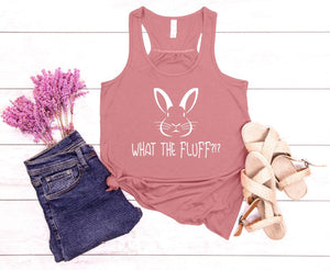 What the Fluff?!? Youth Racerback Flowy Tank Top