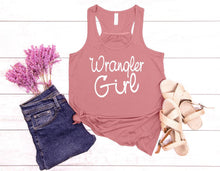 Load image into Gallery viewer, Wrangler Girl Youth Racerback Flowy Tank Top