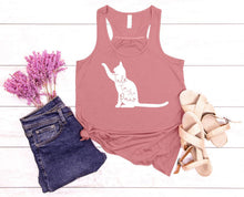 Load image into Gallery viewer, Talk to the Paw Ladies Flowy Racerback Tank Top