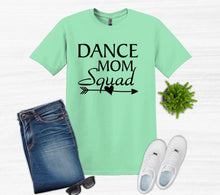 Load image into Gallery viewer, mint green t shirt dance mom squad