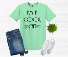 Load image into Gallery viewer, I&#39;m a Cool Cat Youth and Adult Unisex T-Shirt or Sweatshirt