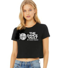 Load image into Gallery viewer, The Dance Vault Official Logo Ladies Cropped T Shirt