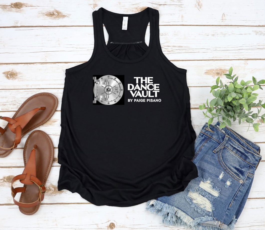 The Dance Vault Official Logo Youth & Adult Flowy Tank Tops