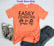 Load image into Gallery viewer, Easily Distracted By Guinea Pigs Youth &amp; Adult Unisex T-Shirt