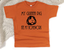 Load image into Gallery viewer, My Guinea Pig Ate My Homework Toddler T Shirt