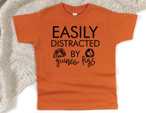 Easily Distracted By Guinea Pigs Toddler T Shirt