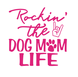Rockin' the Dog Mom Life Car Decal