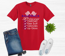 Load image into Gallery viewer, Racetrack Princess Adult Unisex T Shirt or Sweatshirt