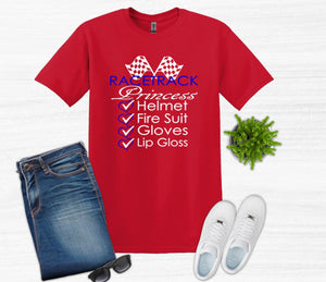 Racetrack Princess Adult Unisex T Shirt or Sweatshirt