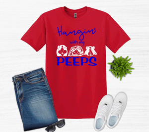 Hangin' with my Peeps (Guinea Pigs) Youth and Adult Unisex T-Shirt or Sweatshirt