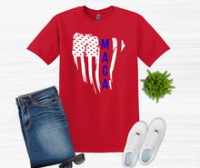 Load image into Gallery viewer, MAGA Flag Trump Adult Unisex T Shirt or Sweatshirt