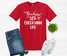 Load image into Gallery viewer, Rockin&#39; that Cheer Mom Life Adult Unisex T Shirt and Sweatshirt