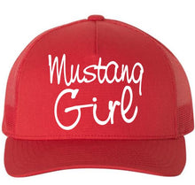 Load image into Gallery viewer, Mustang Girl Adult 5 Panel Baseball Cap